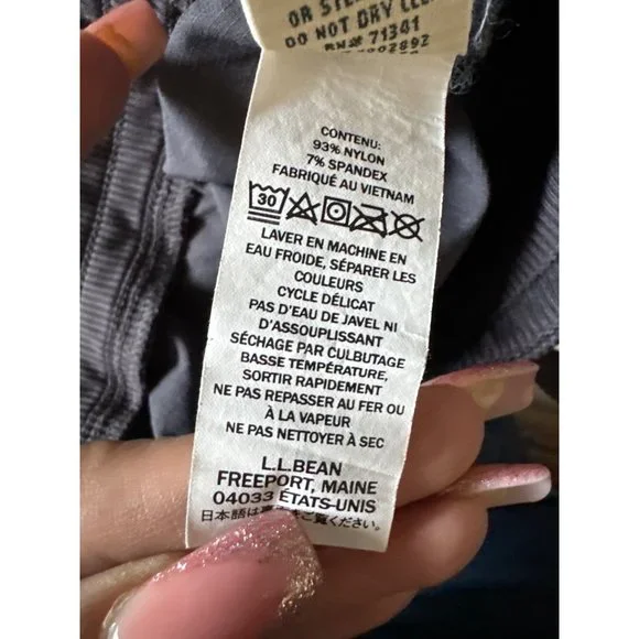 LL Bean, men’s‎ gray cargo, hiking pants size medium lightweight - Picture 10 of 10